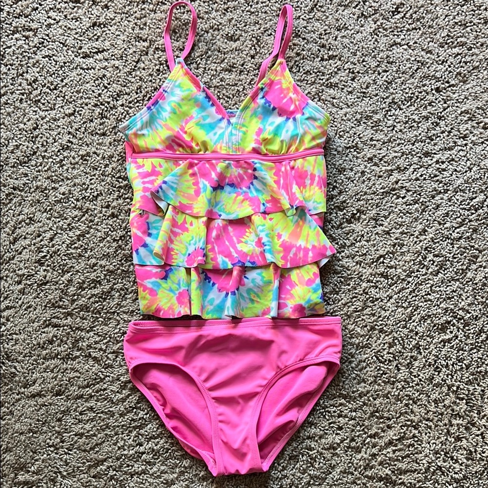 Tie dye Justice Tankini size 10